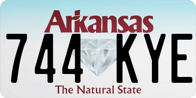 AR license plate 744KYE