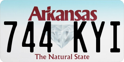 AR license plate 744KYI