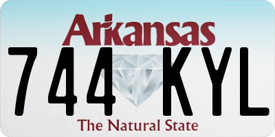 AR license plate 744KYL