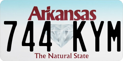 AR license plate 744KYM