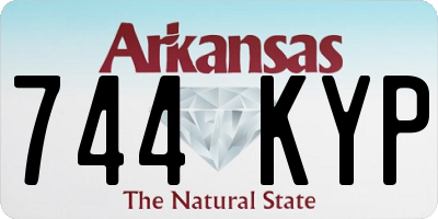 AR license plate 744KYP