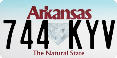 AR license plate 744KYV