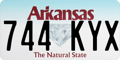 AR license plate 744KYX