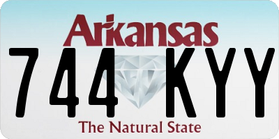 AR license plate 744KYY