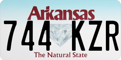 AR license plate 744KZR