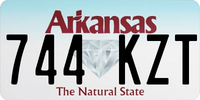 AR license plate 744KZT