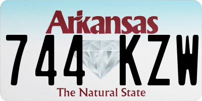 AR license plate 744KZW