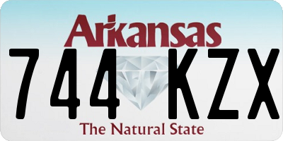 AR license plate 744KZX