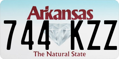 AR license plate 744KZZ