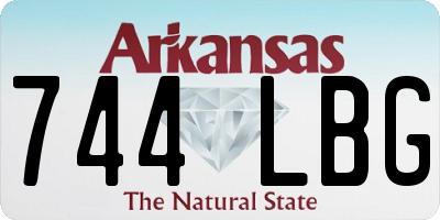 AR license plate 744LBG