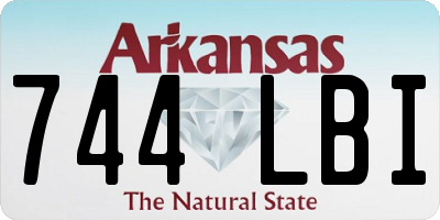 AR license plate 744LBI