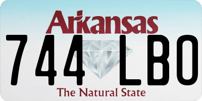 AR license plate 744LBO