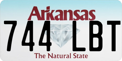 AR license plate 744LBT