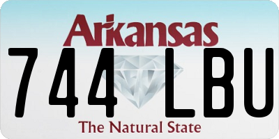 AR license plate 744LBU