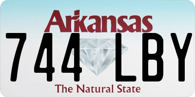 AR license plate 744LBY
