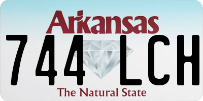 AR license plate 744LCH