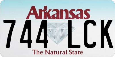 AR license plate 744LCK