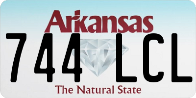 AR license plate 744LCL