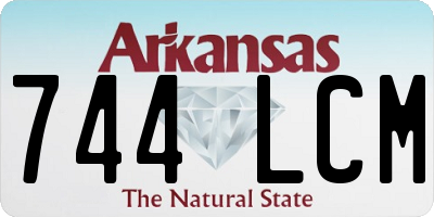 AR license plate 744LCM