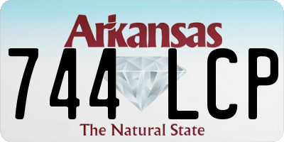 AR license plate 744LCP
