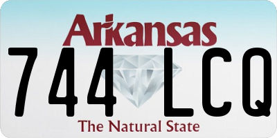 AR license plate 744LCQ
