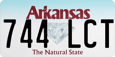 AR license plate 744LCT