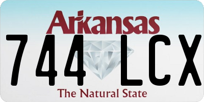 AR license plate 744LCX