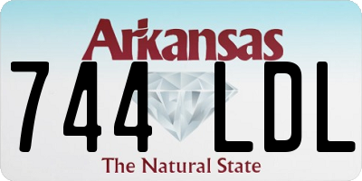 AR license plate 744LDL