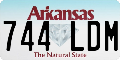 AR license plate 744LDM