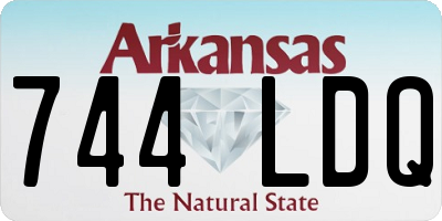 AR license plate 744LDQ