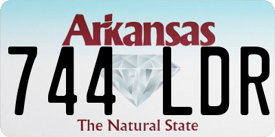 AR license plate 744LDR