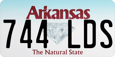 AR license plate 744LDS