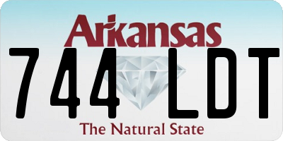 AR license plate 744LDT