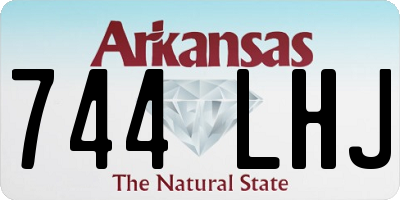 AR license plate 744LHJ