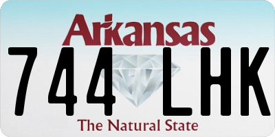 AR license plate 744LHK
