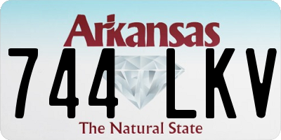 AR license plate 744LKV
