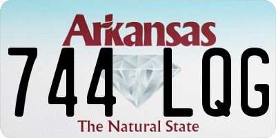 AR license plate 744LQG