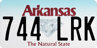 AR license plate 744LRK