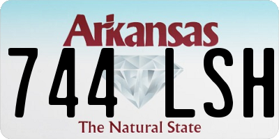 AR license plate 744LSH