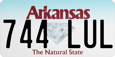 AR license plate 744LUL