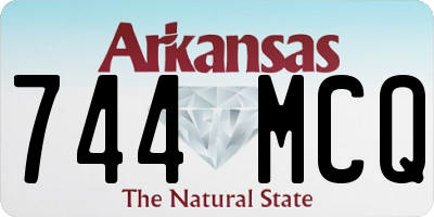 AR license plate 744MCQ