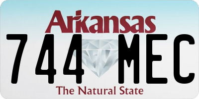AR license plate 744MEC