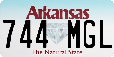 AR license plate 744MGL