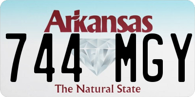 AR license plate 744MGY