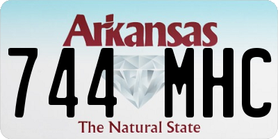 AR license plate 744MHC