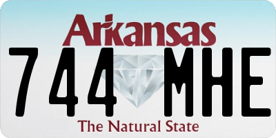 AR license plate 744MHE