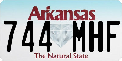 AR license plate 744MHF