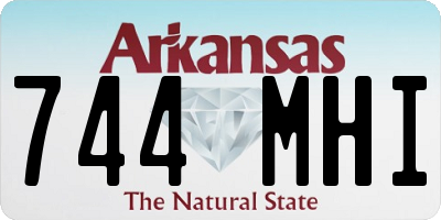 AR license plate 744MHI