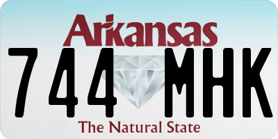 AR license plate 744MHK