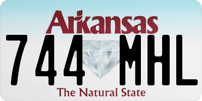 AR license plate 744MHL